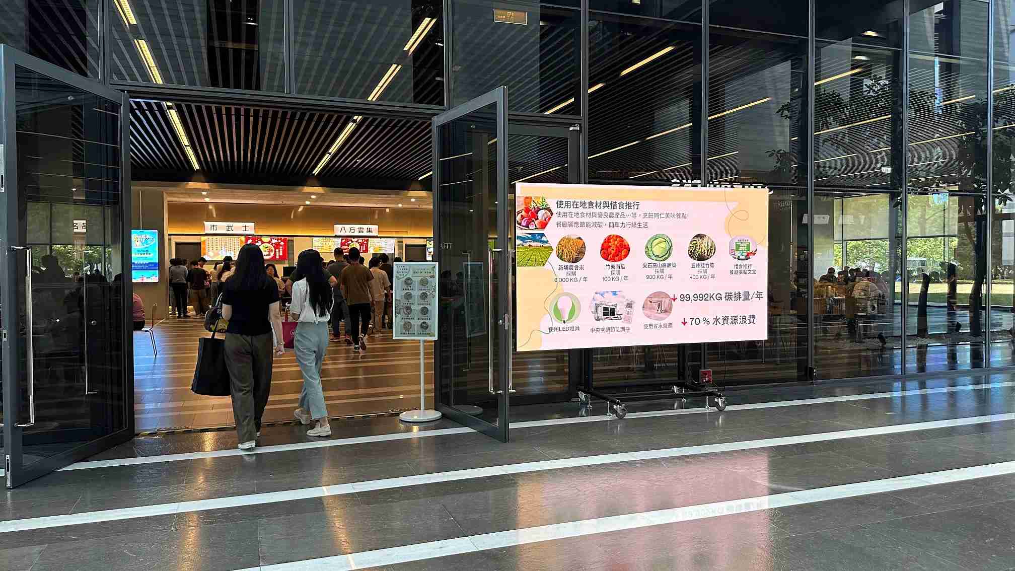  EBpay从日常办公环境出发，，，于总部大楼员工餐厅推广低碳饮食、、发起减碳挑战等，，，，由内而外引导员工反思及改变个人日常行为，，将公司转型成推动永续发展的重要场域